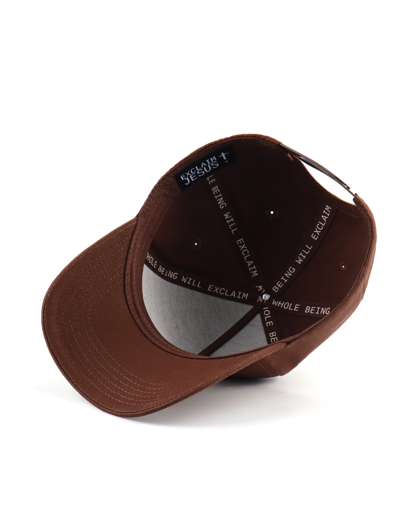 Exclaim Jesus Summit Cap | Cotton | Dark Brown | High Profile