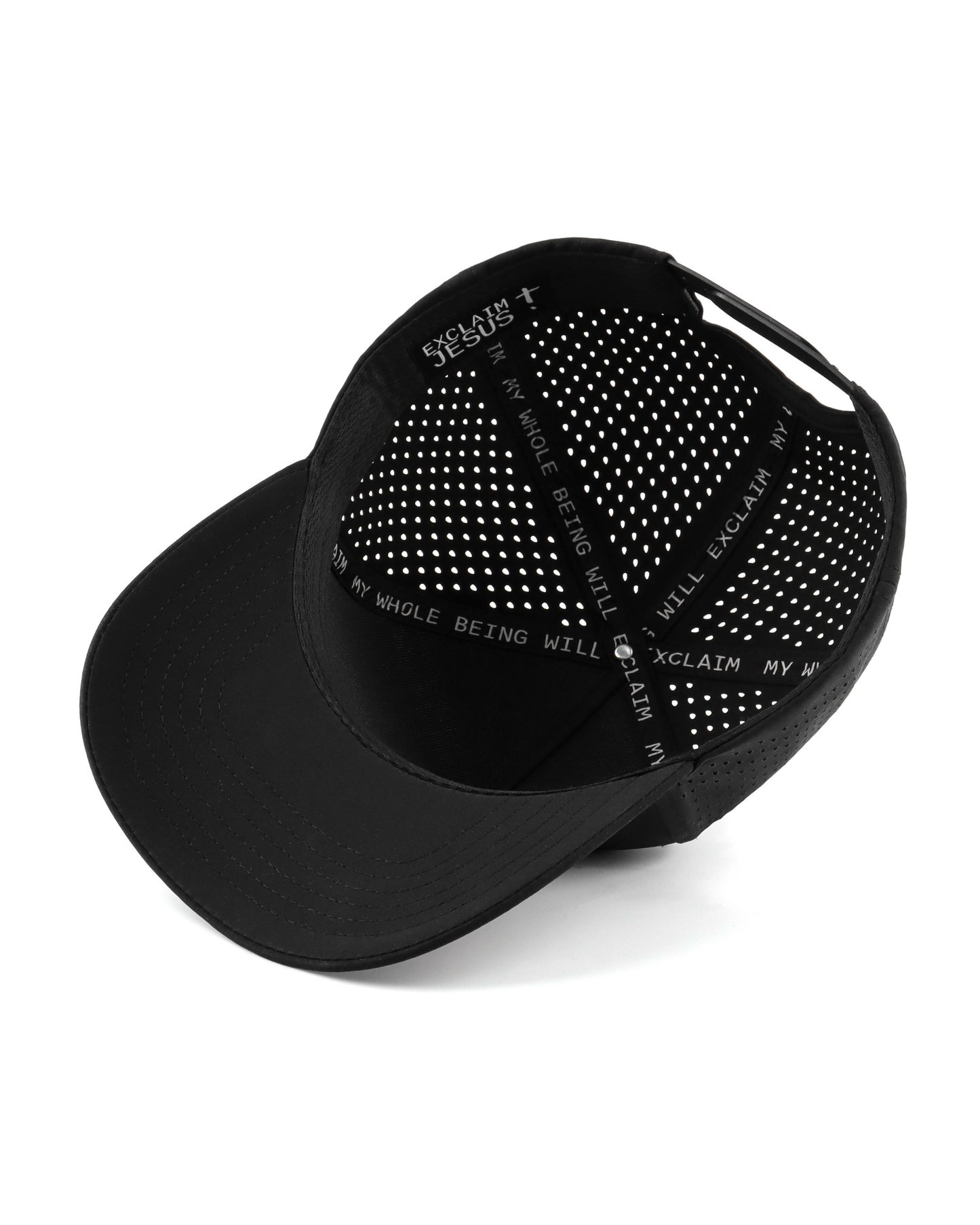 Exclaim Jesus Summit Cap | Monochrome Black | High Profile