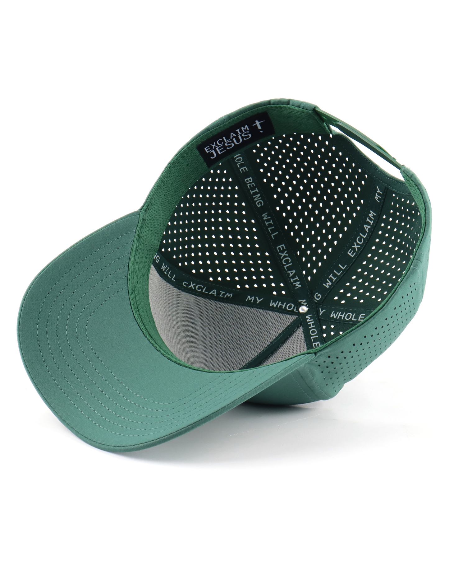 Exclaim Jesus Summit Cap | Evergreen | High Profile