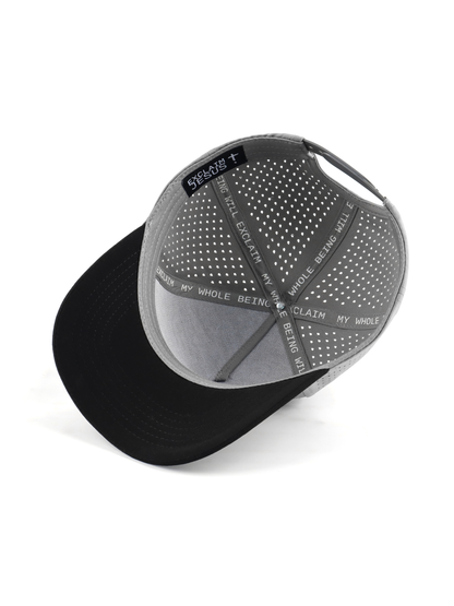 Exclaim Jesus Summit Cap | Two-Tone Gray & Black | High Profile