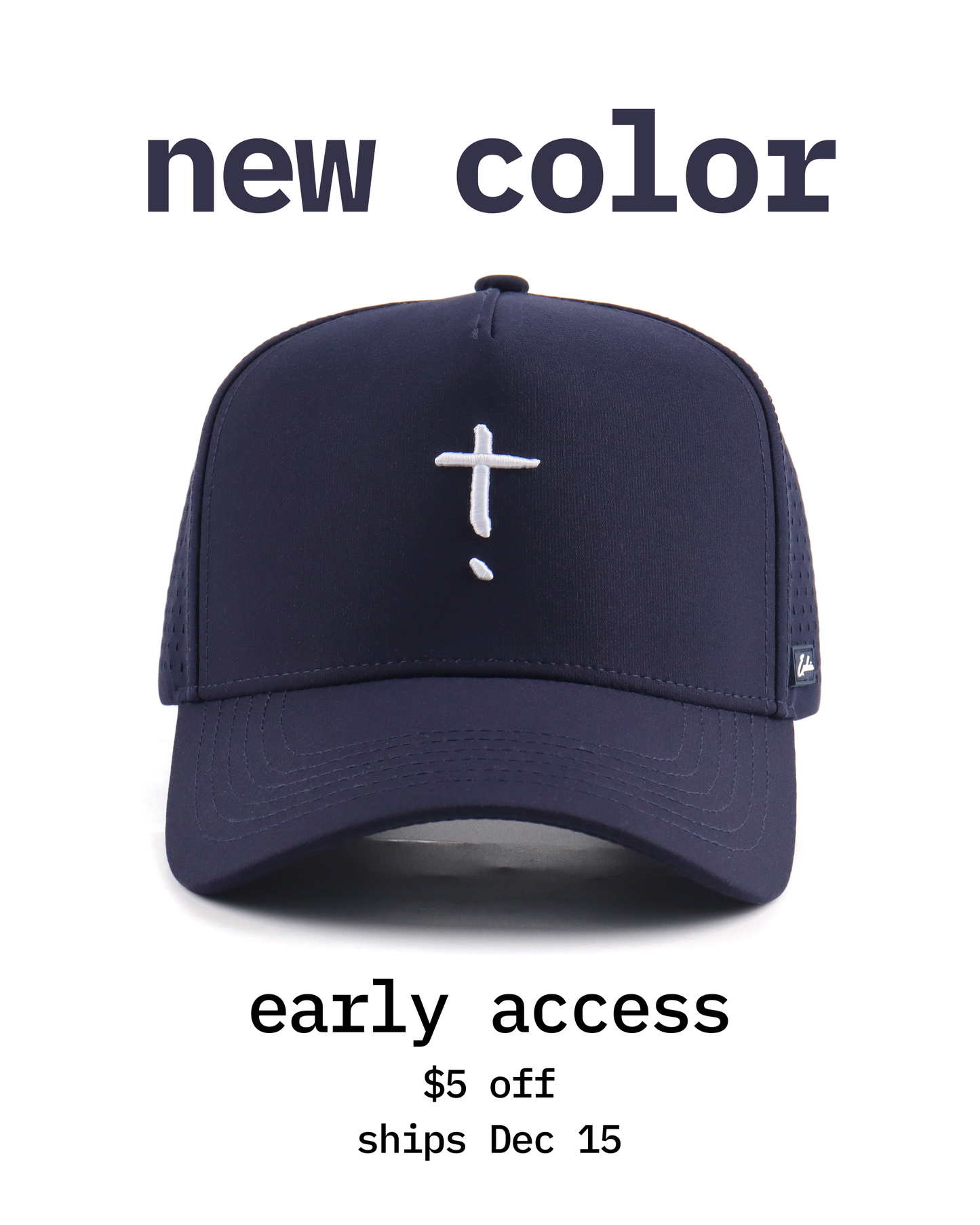 Exclaim Jesus Summit Cap | Original Navy | High Profile
