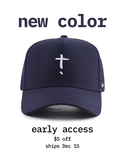 Exclaim Jesus Summit Cap | Original Navy | High Profile