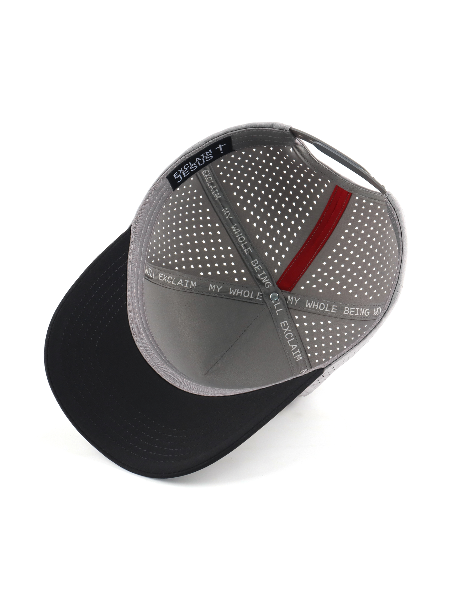 Exclaim Jesus Summit Cap | Two-Tone Gray & Black | High Profile