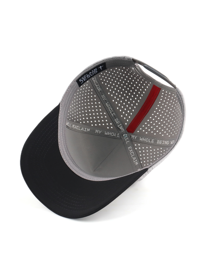 Exclaim Jesus Summit Cap | Two-Tone Gray & Black | High Profile