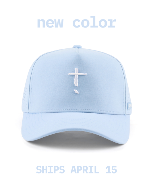 Exclaim Jesus Summit Cap | Sky | High Profile