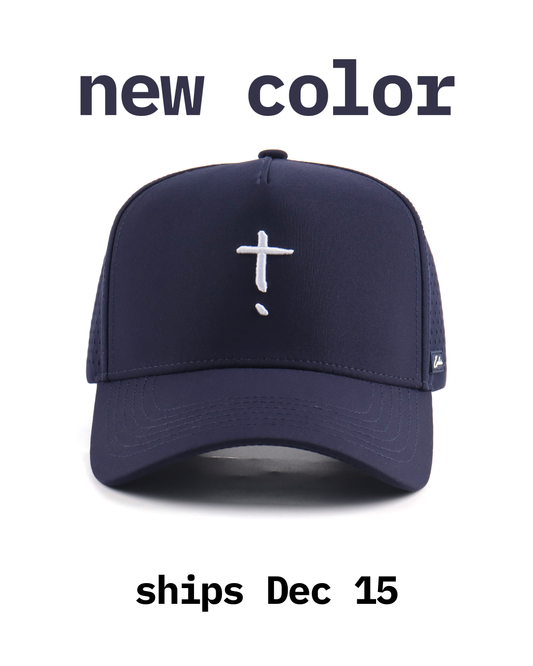 Exclaim Jesus Summit Cap | Original Navy | High Profile