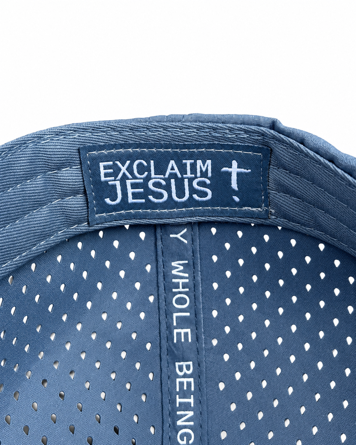 Exclaim Jesus Summit Cap | Slate Blue | High Profile