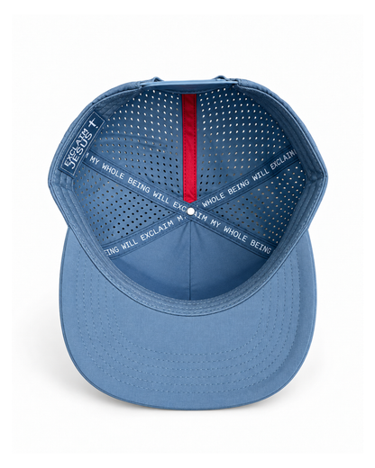 Exclaim Jesus Summit Cap | Slate Blue | High Profile