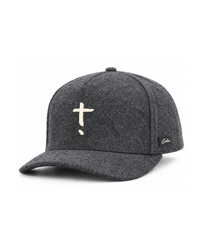 Exclaim Jesus Summit Cap | Charcoal | Wool | High Profile