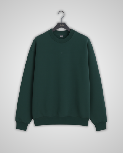 Exclaim Jesus Crewneck | Forest Green | Relaxed | Drop Shoulder