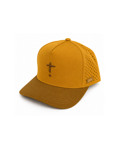 Exclaim Jesus Summit Cap | Two-Tone Mustard | High Profile
