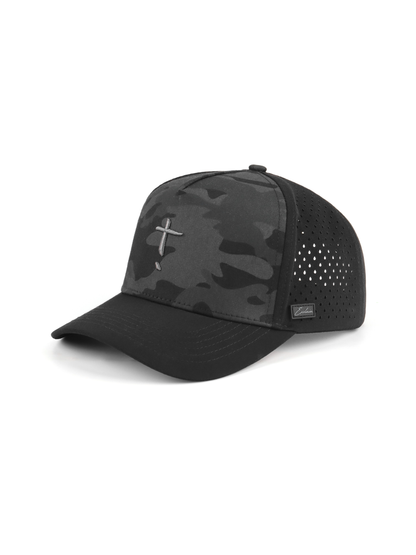 Exclaim Jesus Summit Cap | Black Camo | High Profile