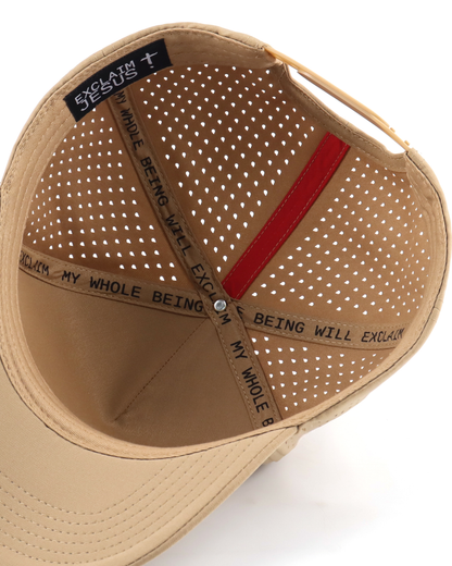 Exclaim Jesus Summit Cap | Khaki | High Profile