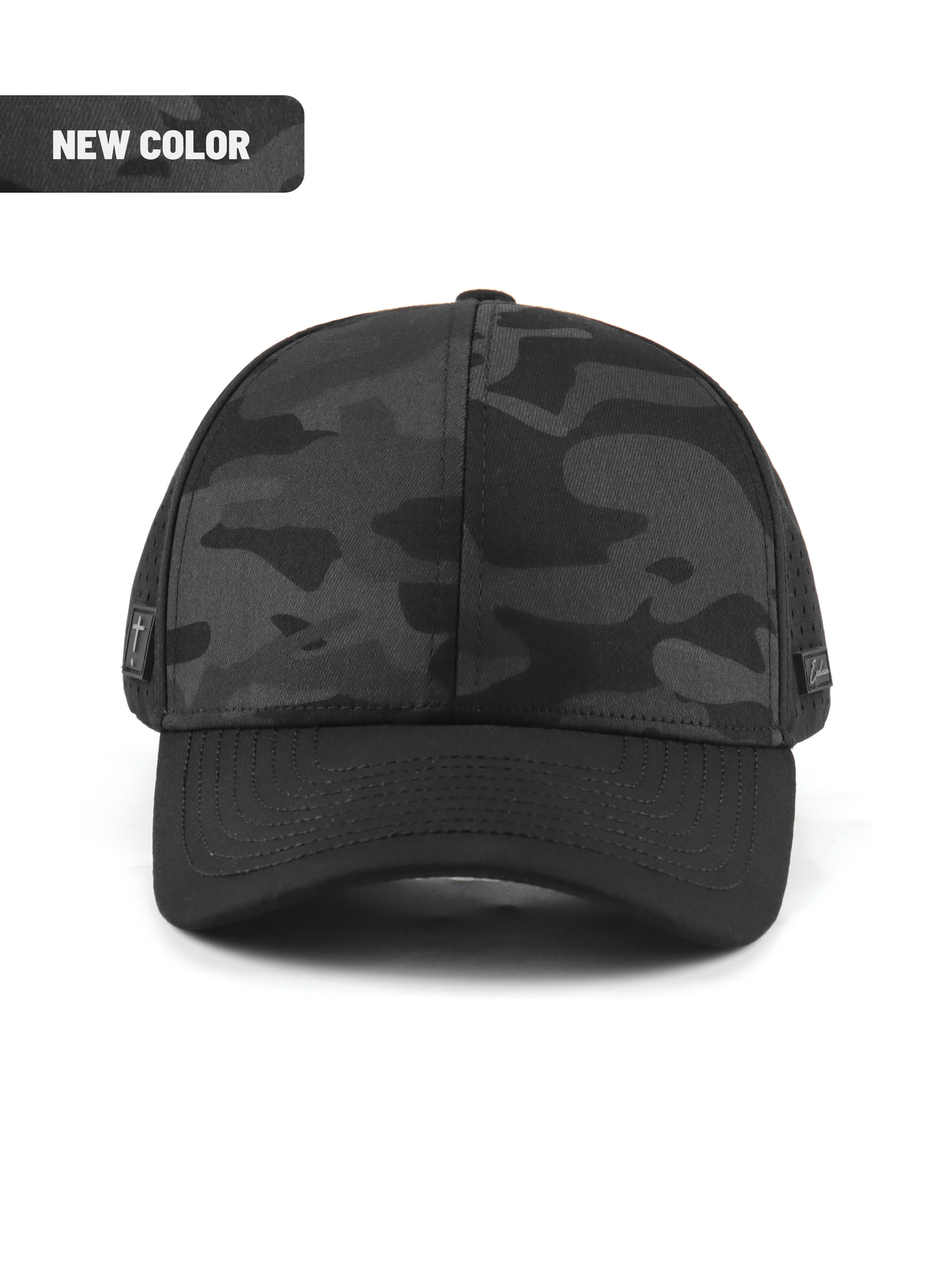 Exclaim Jesus Six Panel | Black Camo | Structured | Low Profile