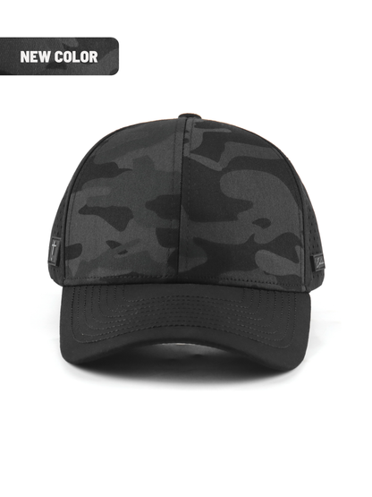 Exclaim Jesus Six Panel | Black Camo | Structured | Low Profile