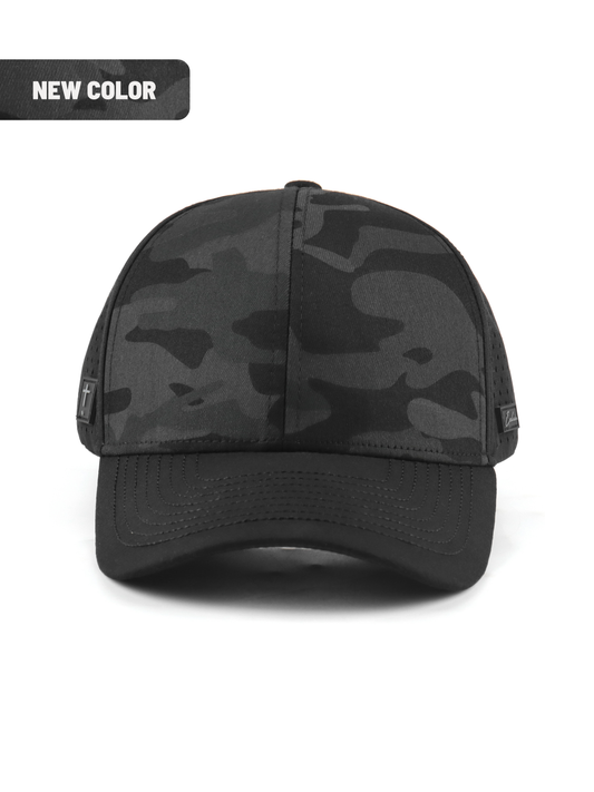 Exclaim Jesus Six Panel | Black Camo | Structured | Low Profile