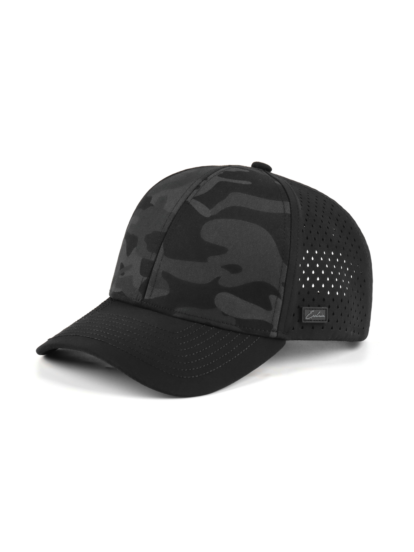 Exclaim Jesus Six Panel | Black Camo | Structured | Low Profile