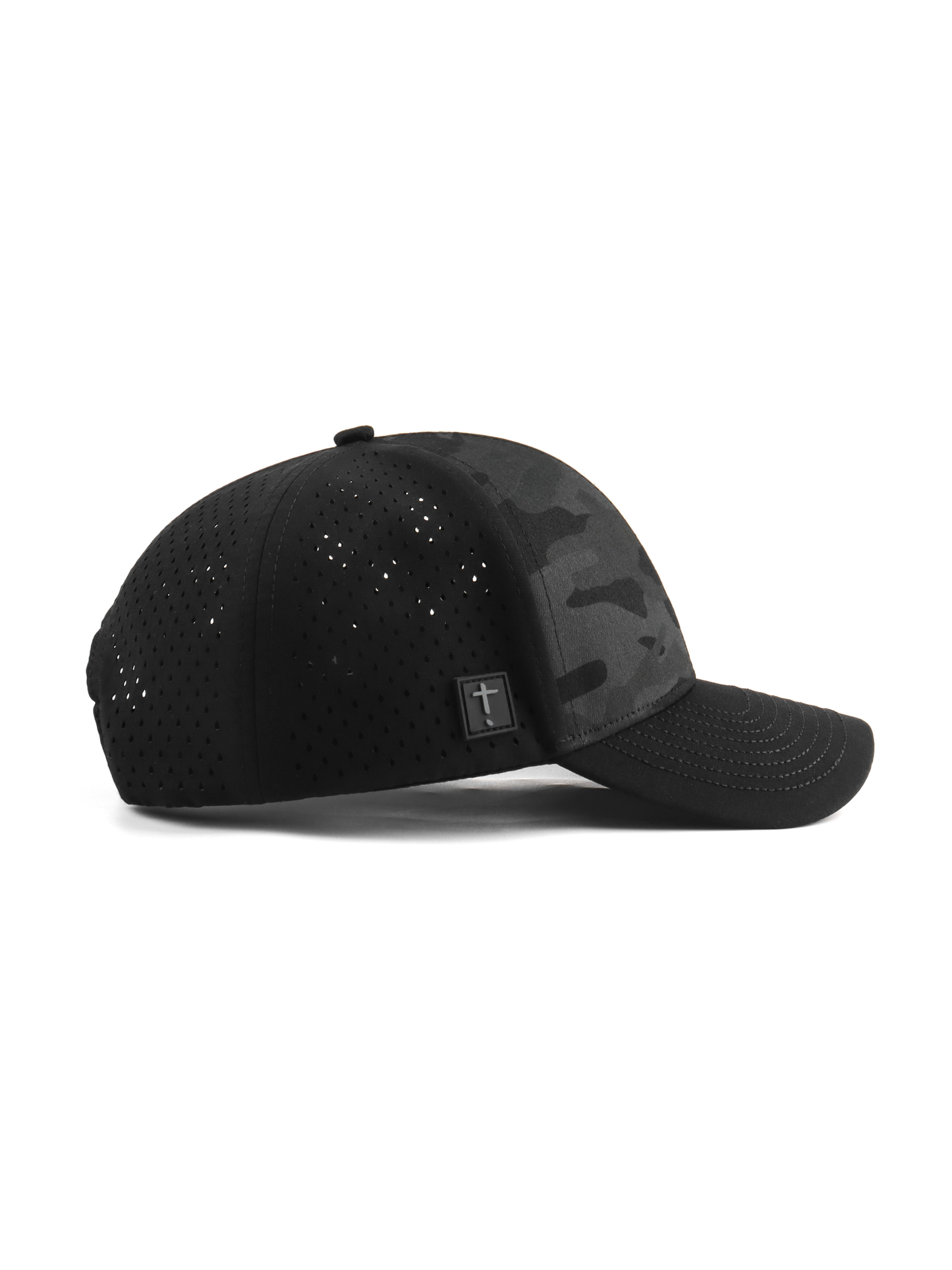 Exclaim Jesus Six Panel | Black Camo | Structured | Low Profile