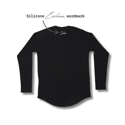 Exclaim Jesus Long Sleeve | V1 | Curved Hem