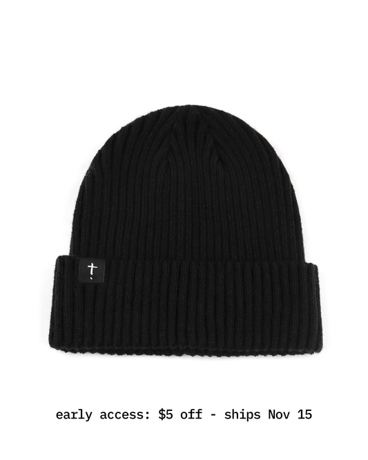 Exclaim Jesus Beanie | Original Black