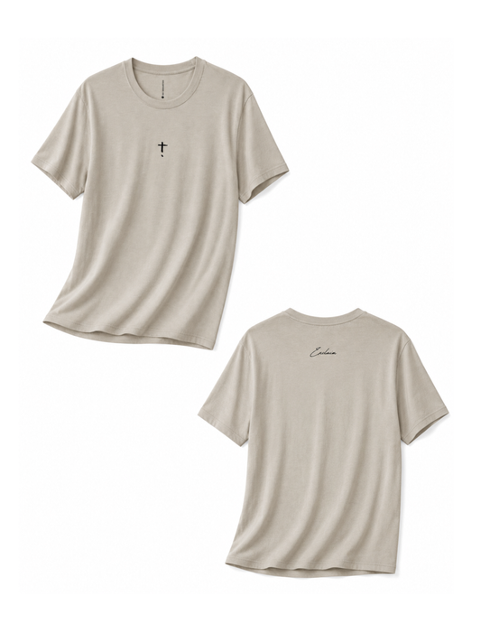 Exclaim Jesus Daily Tee | Khaki