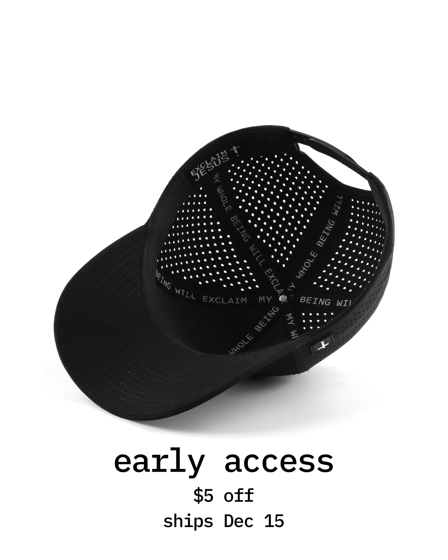 Exclaim Jesus Structured Six Panel | Original Black