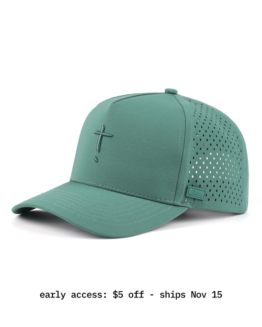 Exclaim Jesus Summit Cap | Evergreen | High Profile