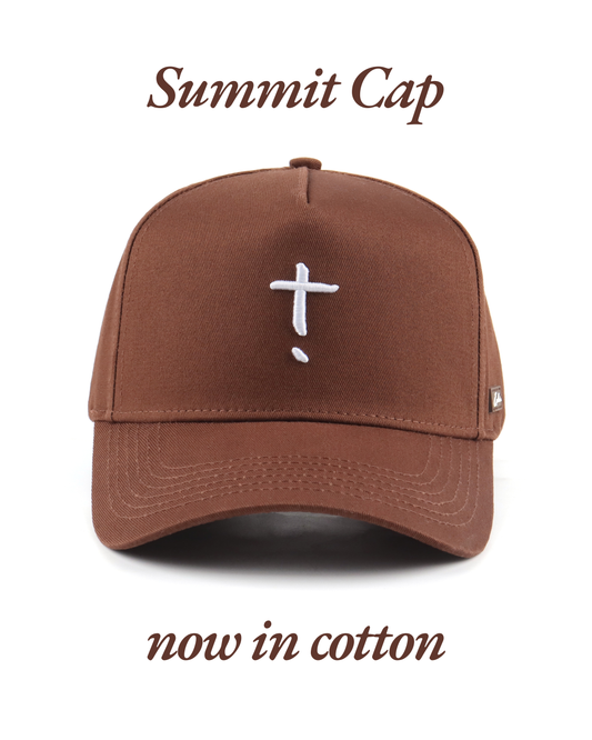 Exclaim Jesus Summit Cap | Cotton | Dark Brown | High Profile