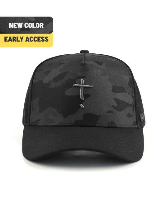 Exclaim Jesus Summit Cap | Black Camo | High Profile