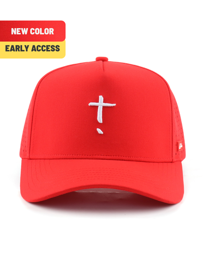Exclaim Jesus Summit Cap | Red | High Profile