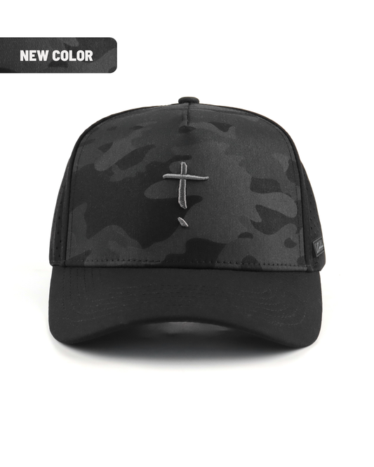 Exclaim Jesus Summit Cap | Black Camo | High Profile