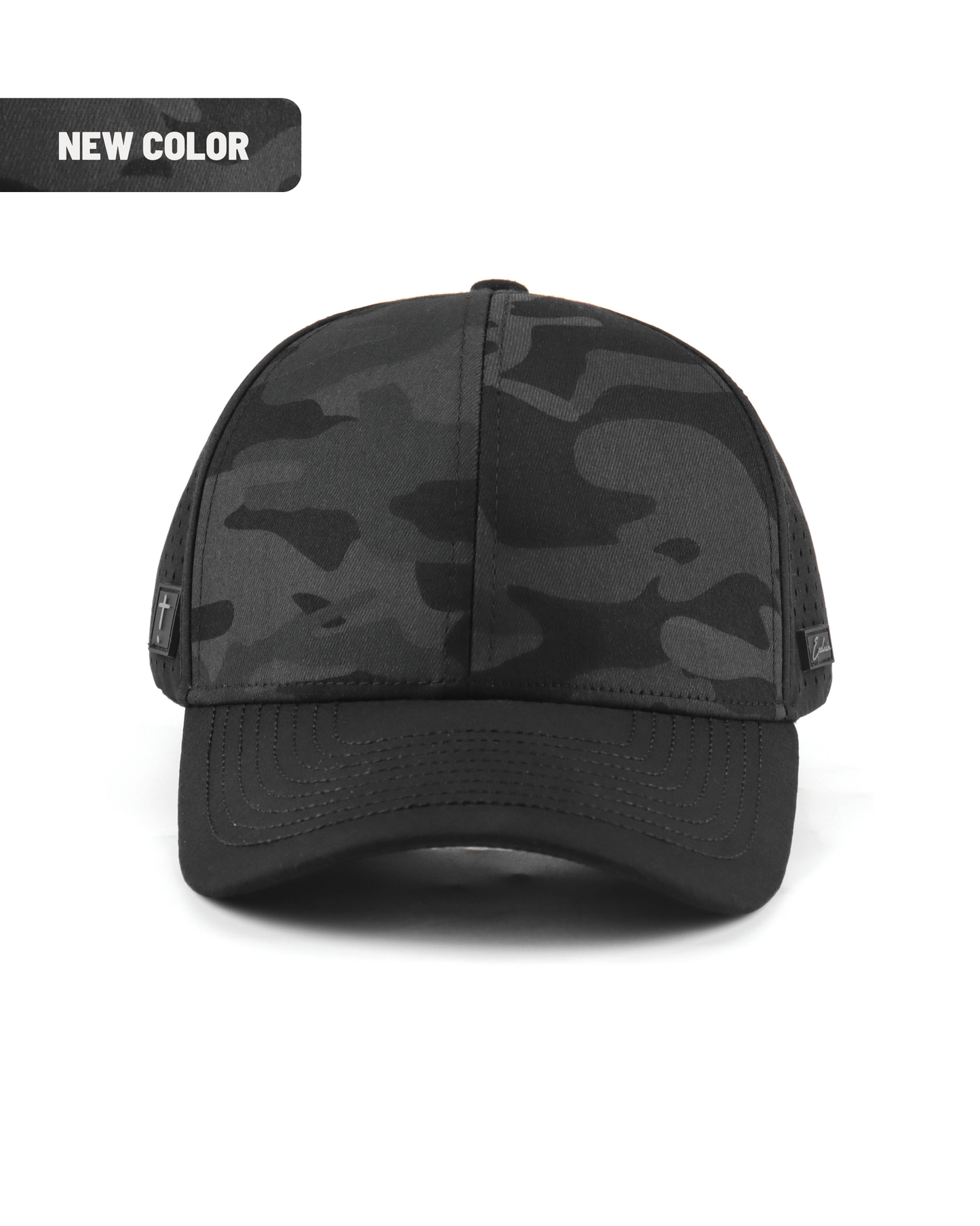 Exclaim Jesus Six Panel | Black Camo | Structured | Low Profile