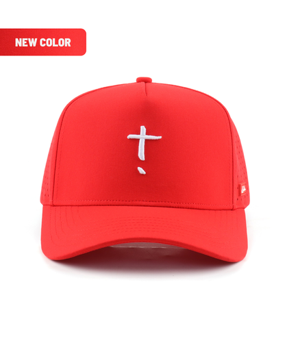 Exclaim Jesus Summit Cap | Red | High Profile
