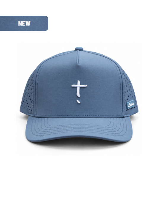 Exclaim Jesus Summit Cap | Slate Blue | High Profile