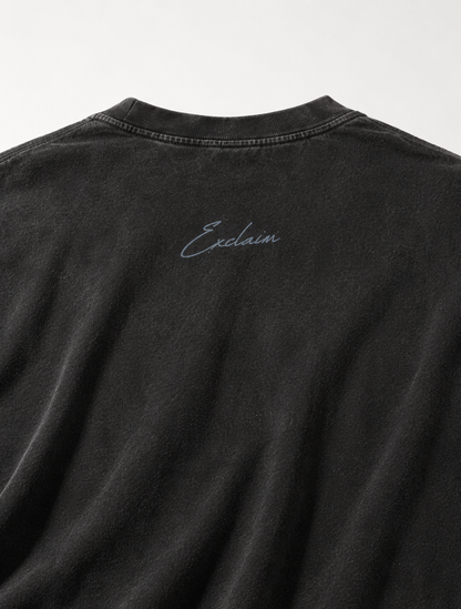 Exclaim Jesus Heavyweight Long Sleeve | Washed Black