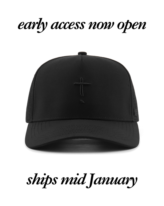 Exclaim Jesus Summit Cap | Black/Black | High Profile